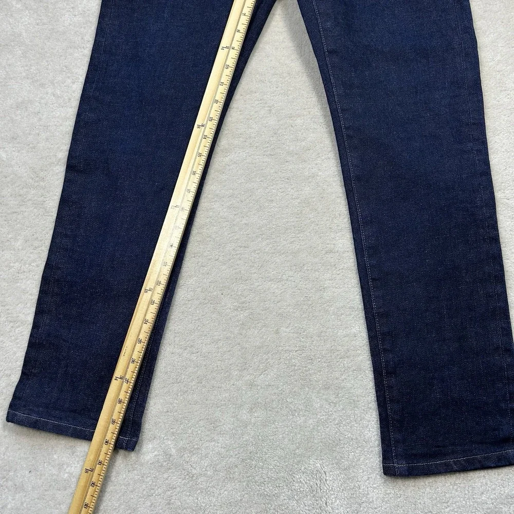 Uniqlo Jeans Mens 33x32 Selvedge Kaihara Japan Cotton Slim Straight Raw Denim